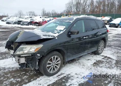 2016 Nissan Pathfinder S from USA, damaged, VIN 5N1AR2MM2GC651699